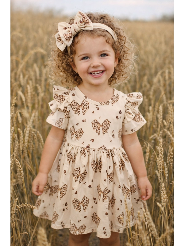 Sukienka wzór kokardy Sukienka wzór kokardy